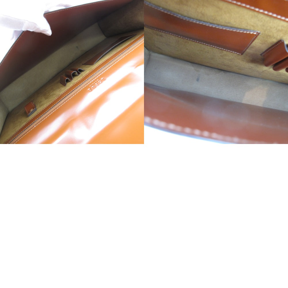 LOEWE ロエベ ディプロマティコ アナグラム ブリーフケース 書類かばん ビジネスバッグ レザー 革 ブラウン 鍵付き 美品