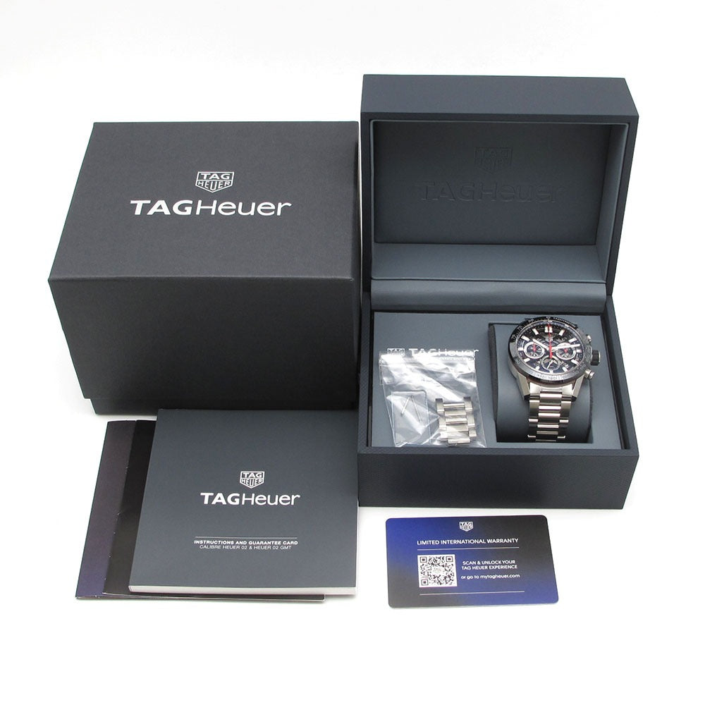 TAG HEUER タグホイヤー 腕時計 カレラ ホイヤー02 クロノグラフ CBG2010.BA0662 自動巻き CARRERA 美品