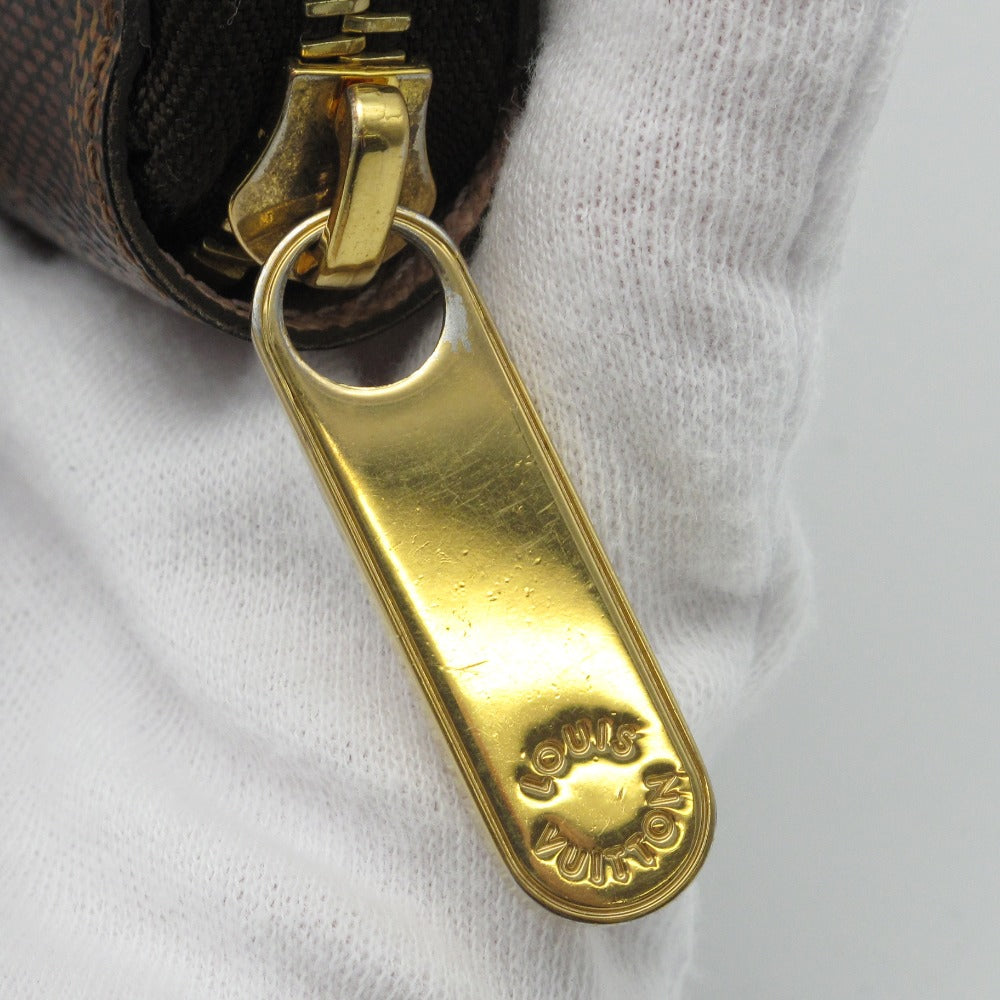LOUIS VUITTON ルイ・ヴィトン ジッピーウォレット ダミエ ローズバレリーヌ N60046 ラウンドファスナー 長財布 PVC レザー ブラウン ピンク