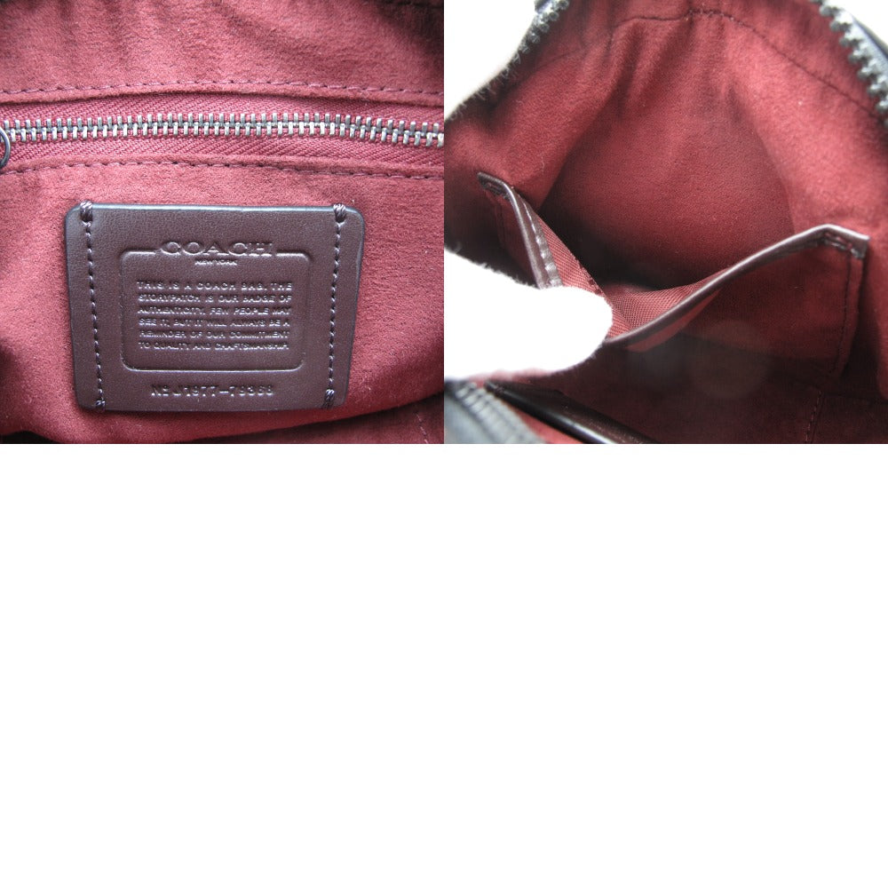 COACH コーチ ホースアンドキャリッジ ストライプ ショルダーバッグ クロスボディ 斜め掛け ポシェット 79368 馬車柄 PVC ベルベット キャンバス