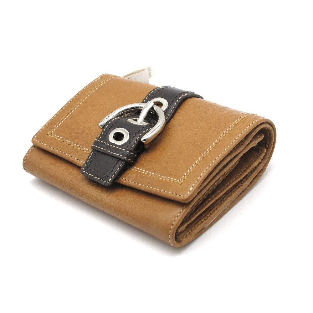 COACH コーチ ソーホー コンパクト ウォレット 二つ折り財布 レザー 革 キャメル F40568 レディース メンズ 未使用品