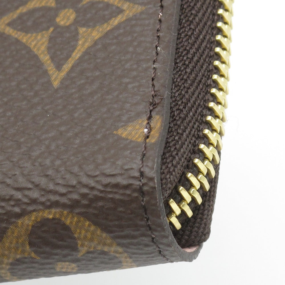 LOUIS VUITTON ルイ・ヴィトン ポルトフォイユ クレマンス モノグラム ローズバレリーヌ M61298 ラウンドファスナー 長財布 ウォレット PVC レザー 未使用品