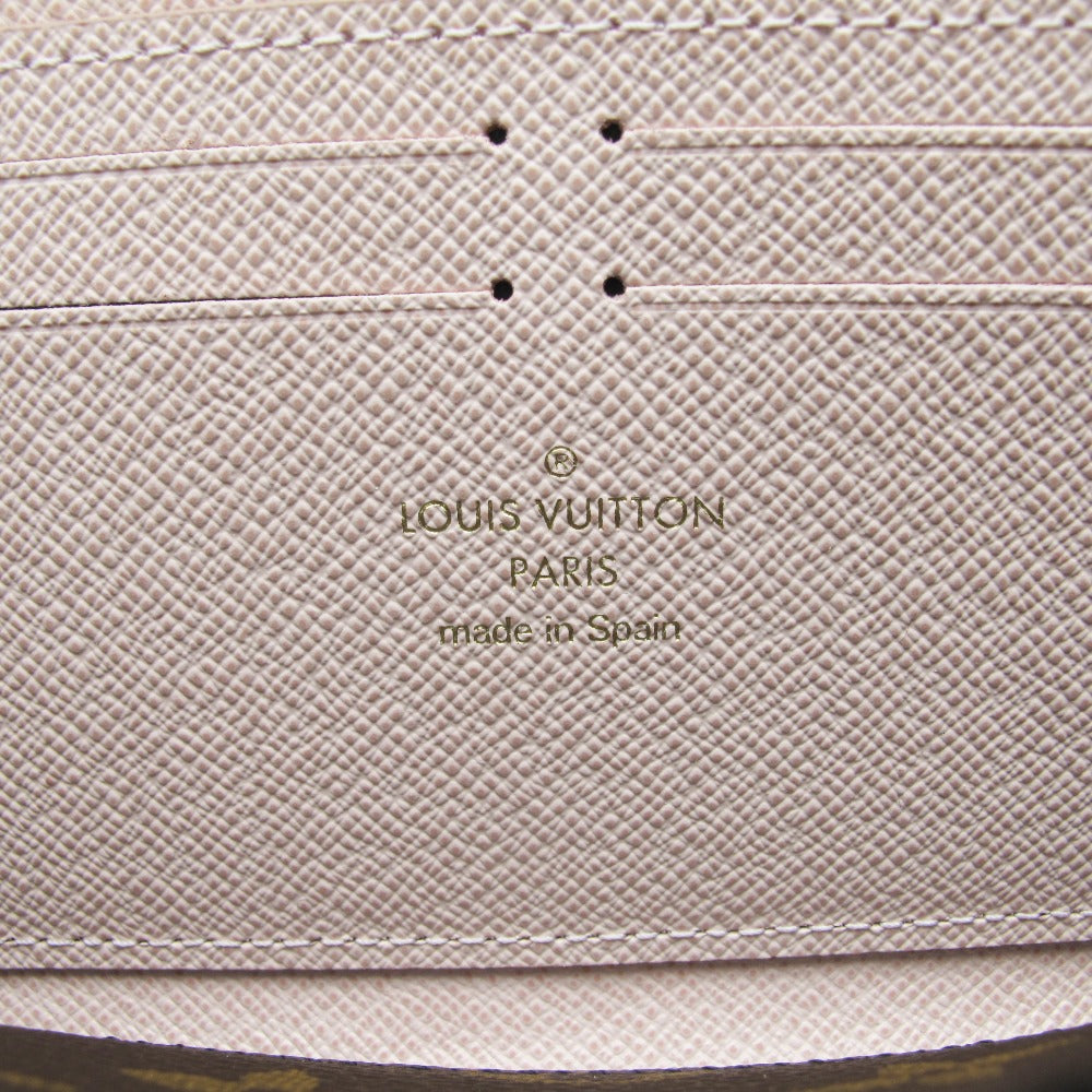 LOUIS VUITTON ルイ・ヴィトン ポルトフォイユ クレマンス モノグラム ローズバレリーヌ M61298 ラウンドファスナー 長財布 ウォレット PVC レザー 未使用品