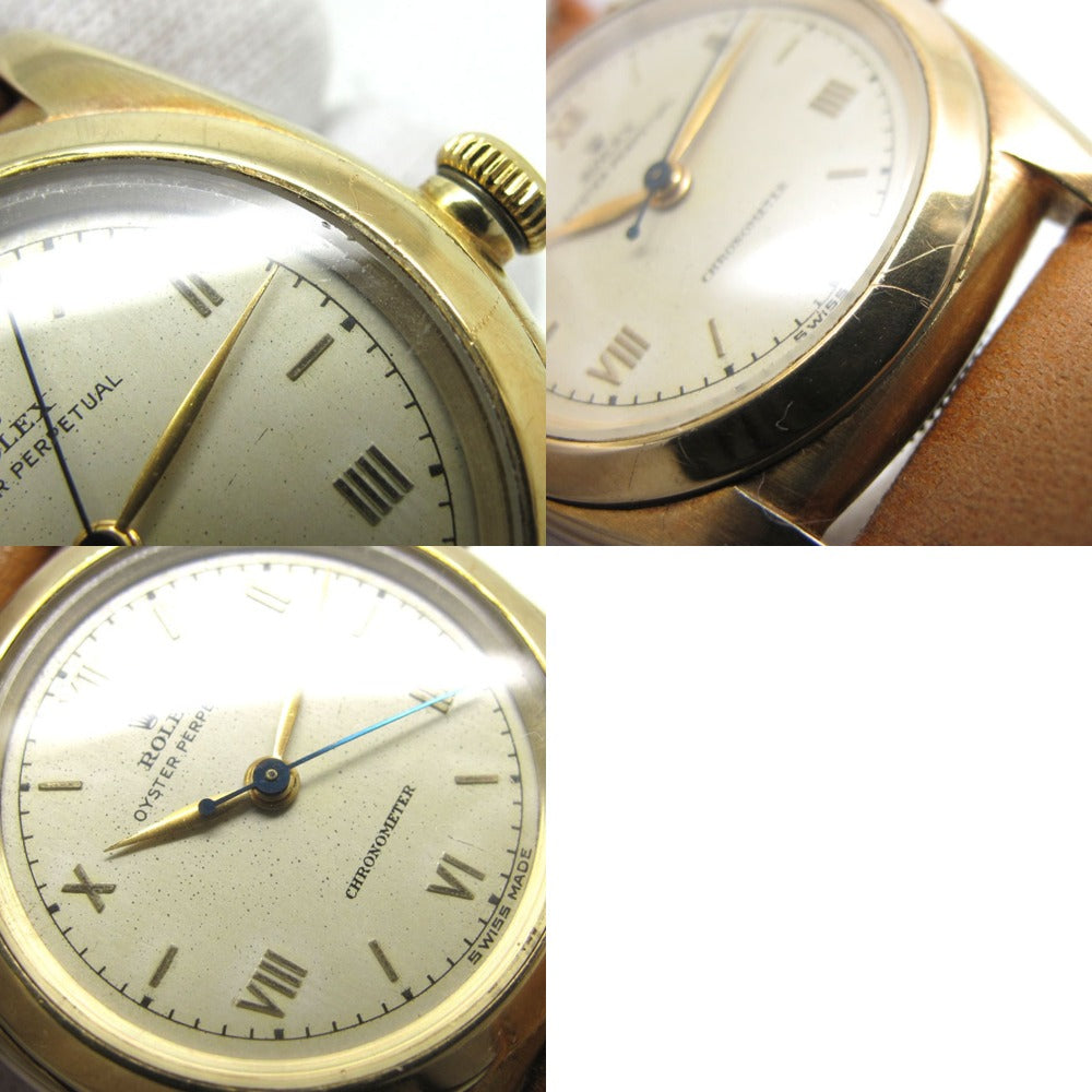 ROLEX ロレックス 腕時計 オイスターパーペチュアル Ref.3131 K14 バブルバック 自動巻き