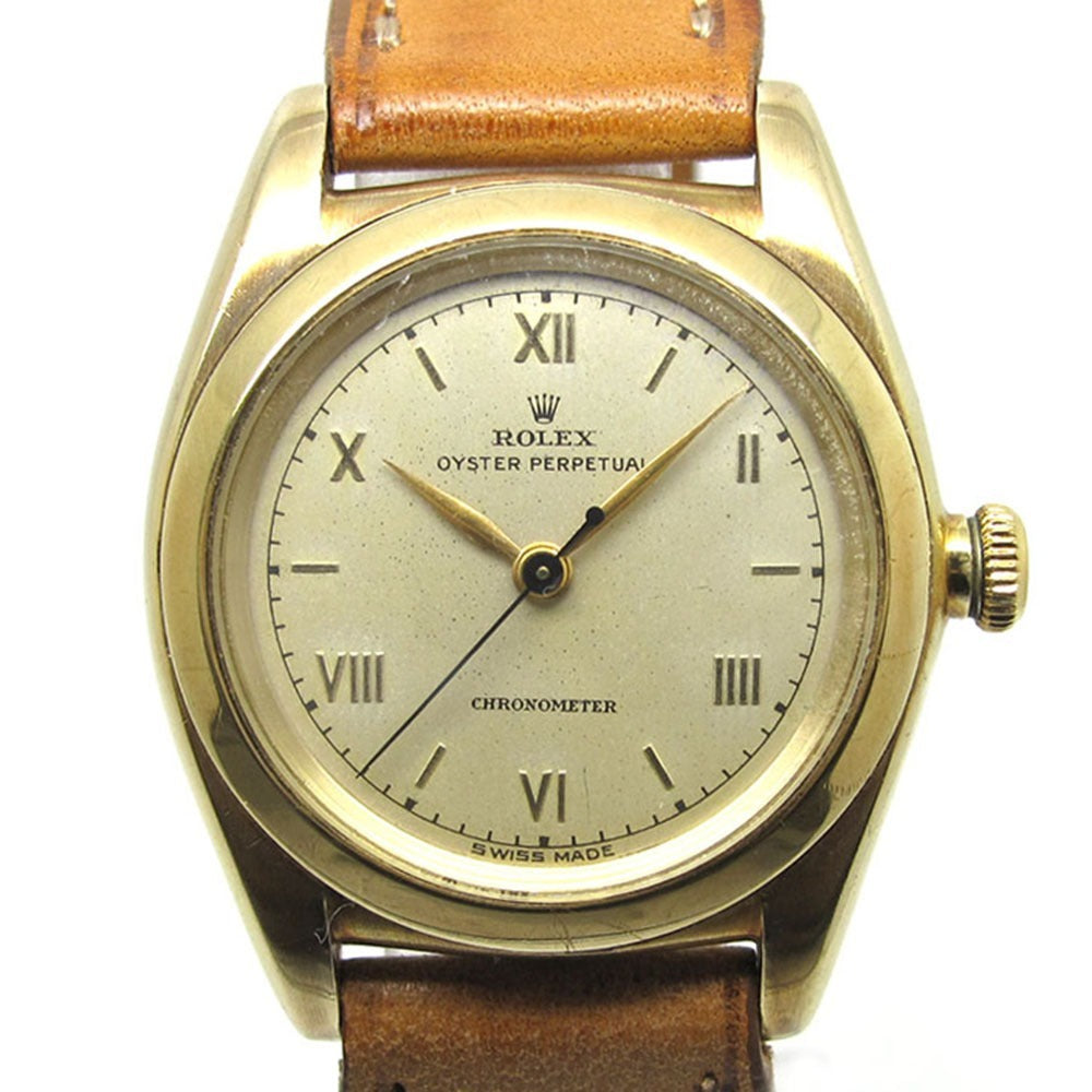 ROLEX ロレックス 腕時計 オイスターパーペチュアル Ref.3131 K14 バブルバック 自動巻き