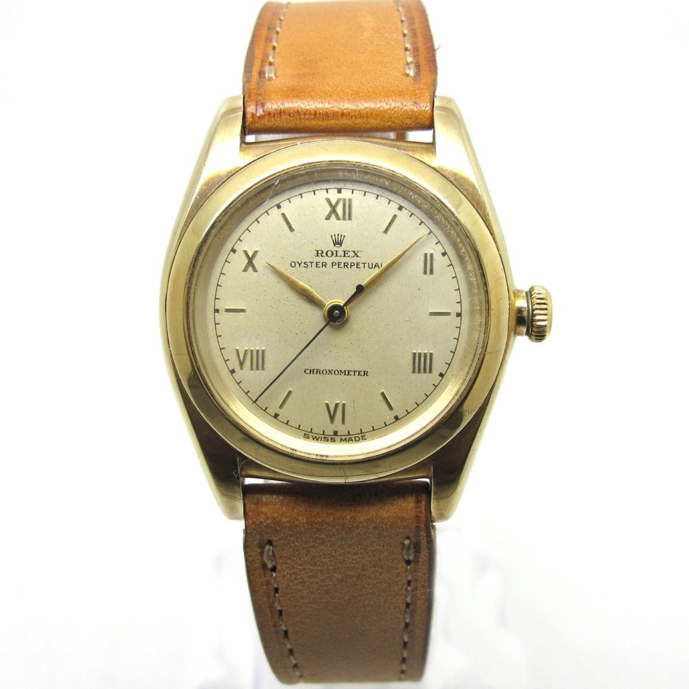 ROLEX ロレックス 腕時計 オイスターパーペチュアル Ref.3131 K14 バブルバック 自動巻き