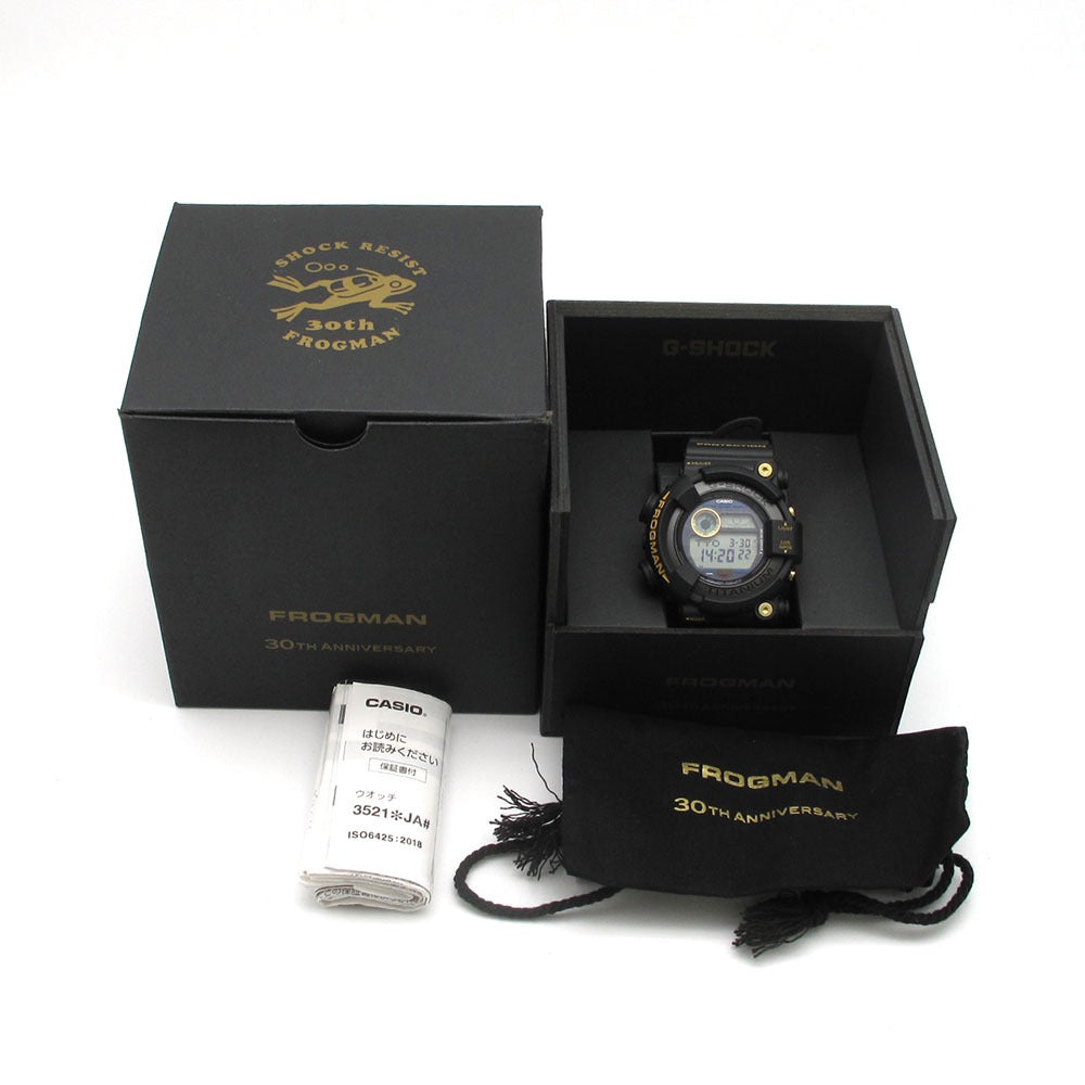 G-SHOCK CASIO ジーショック 腕時計 G-SHOCK FROGMAN GW-8230B-9AJR 30周年記念 ソーラー 美品