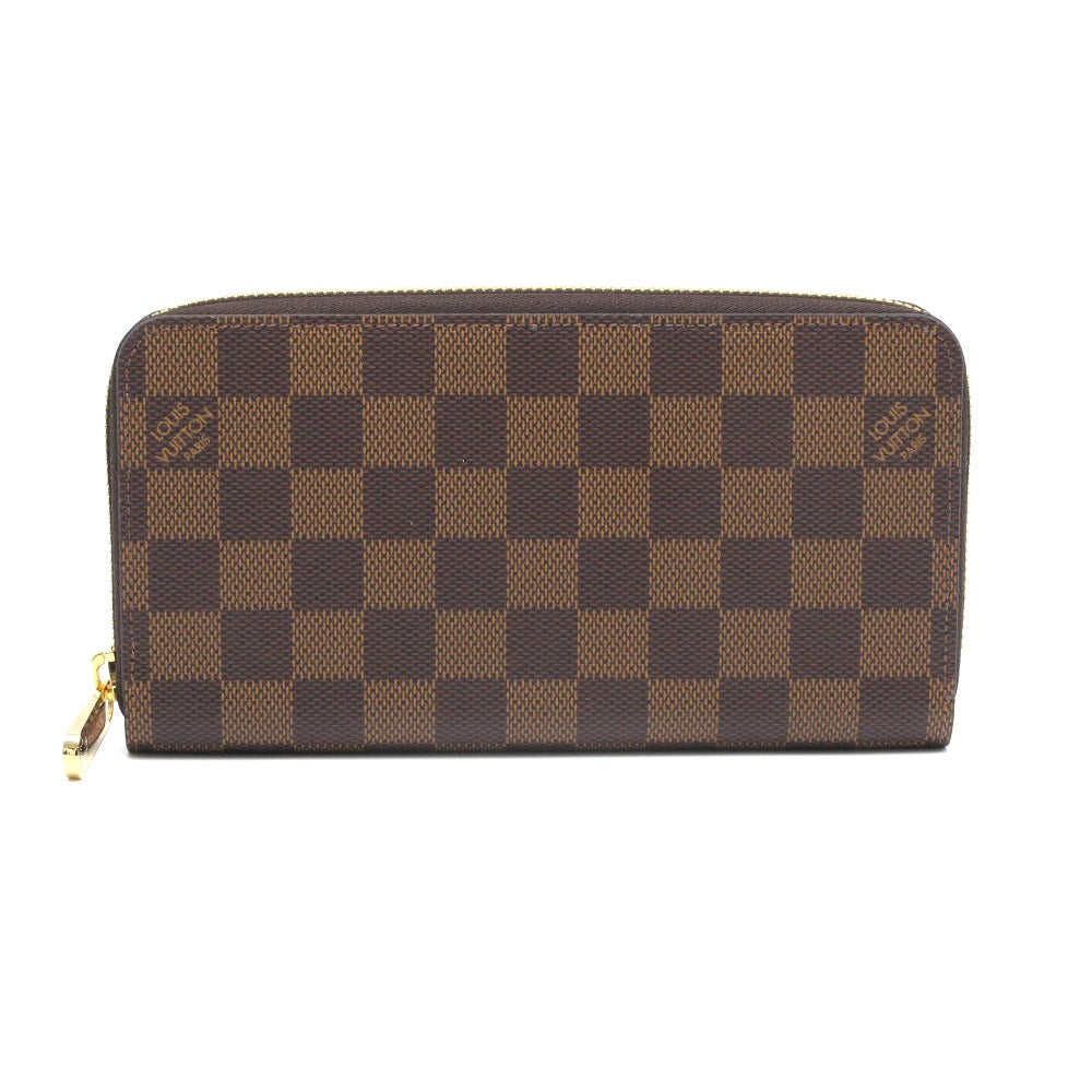 LOUIS VUITTON ルイ・ヴィトン ジッピーウォレット ダミエ ローズバレリーヌ N60046 ラウンドファスナー長財布 PVC レザー ブラウン ピンク 未使用品