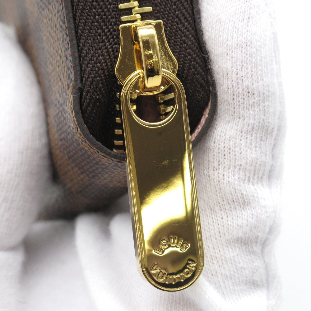 LOUIS VUITTON ルイ・ヴィトン ジッピーウォレット ダミエ ローズバレリーヌ N60046 ラウンドファスナー長財布 PVC レザー ブラウン ピンク 未使用品