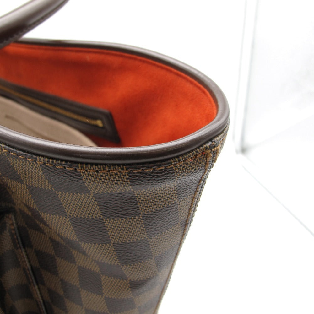 LOUIS VUITTON ルイ・ヴィトン マノスクGM ダミエ N51120 トートバッグ ハンドバッグ ポーチ付き PVC レザー レディース