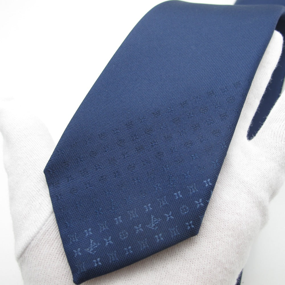 LOUIS VUITTON ルイ・ヴィトン クラヴァット モノグラム グラディエント 7CM マリーヌ M78765 シルク ネクタイ ロゴ ブルー メンズ 紳士 スーツ