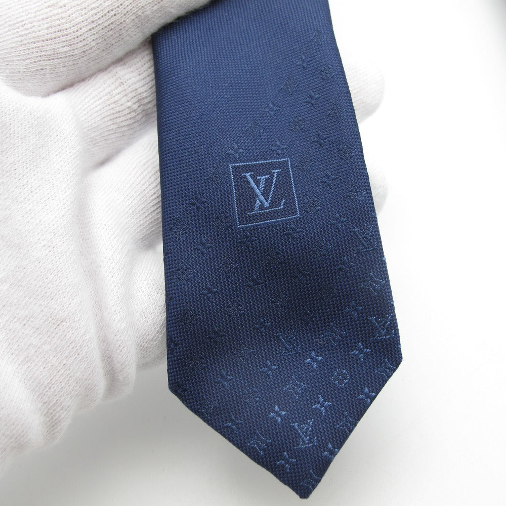 LOUIS VUITTON ルイ・ヴィトン クラヴァット モノグラム グラディエント 7CM マリーヌ M78765 シルク ネクタイ ロゴ ブルー メンズ 紳士 スーツ