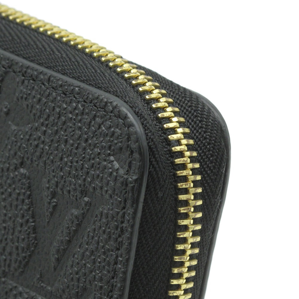 LOUIS VUITTON ルイ・ヴィトン ジッピーウォレット モノグラム アンプラント ノワール M61864 ラウンドファスナー 長財布 ロゴ 型押し レザー ブラック