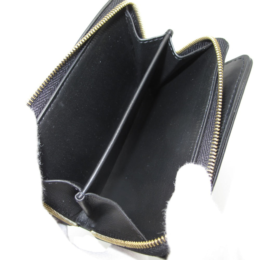 LOUIS VUITTON ルイ・ヴィトン ポルトフォイユ ルー ノワール モノグラム ラムレザー M81599 二つ折り財布 コンパクトウォレット 革 ブラック 箱付き 美品