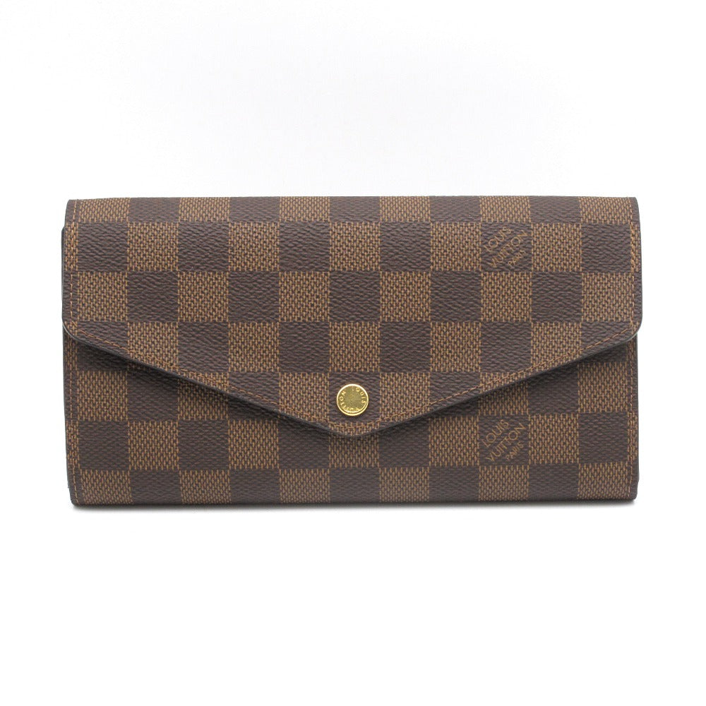 LOUIS VUITTON ルイ・ヴィトン ポルトフォイユ サラ ダミエ エベヌ ブラウン N63209 長財布 ロングウォレット PVC レザー 未使用品