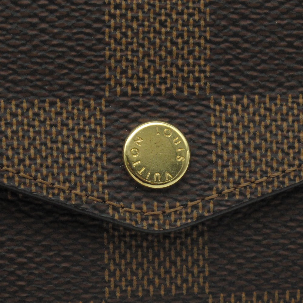 LOUIS VUITTON ルイ・ヴィトン ポルトフォイユ サラ ダミエ エベヌ ブラウン N63209 長財布 ロングウォレット PVC レザー 未使用品