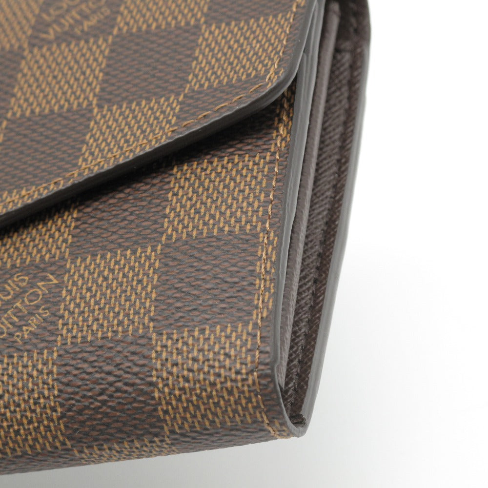 LOUIS VUITTON ルイ・ヴィトン ポルトフォイユ サラ ダミエ エベヌ ブラウン N63209 長財布 ロングウォレット PVC レザー 未使用品
