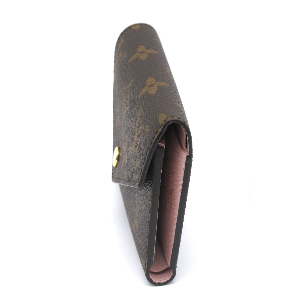 LOUIS VUITTON ルイ・ヴィトン ポルトフォイユ ヴィクトリーヌ モノグラム ローズバレリーヌ M62360 三つ折り財布 ウォレット PVC レザー ブラウン ピンク 未使用品