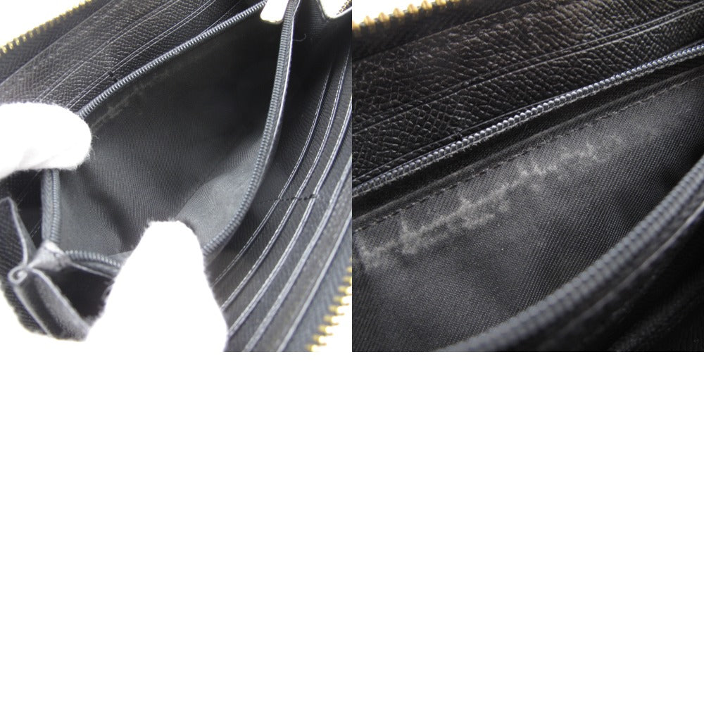 COACH コーチ アコーディオンジップウォレット ラウンドファスナー 長財布 F16612 レザー ブラック レディース メンズ