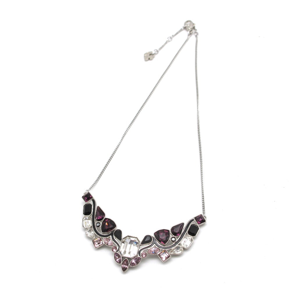 SWAROVSKI スワロフスキー ネックレス 2WAY スタッド ピアス 2点 セット ビジュー クリスタル メタル 箱付き レディース アクセサリー