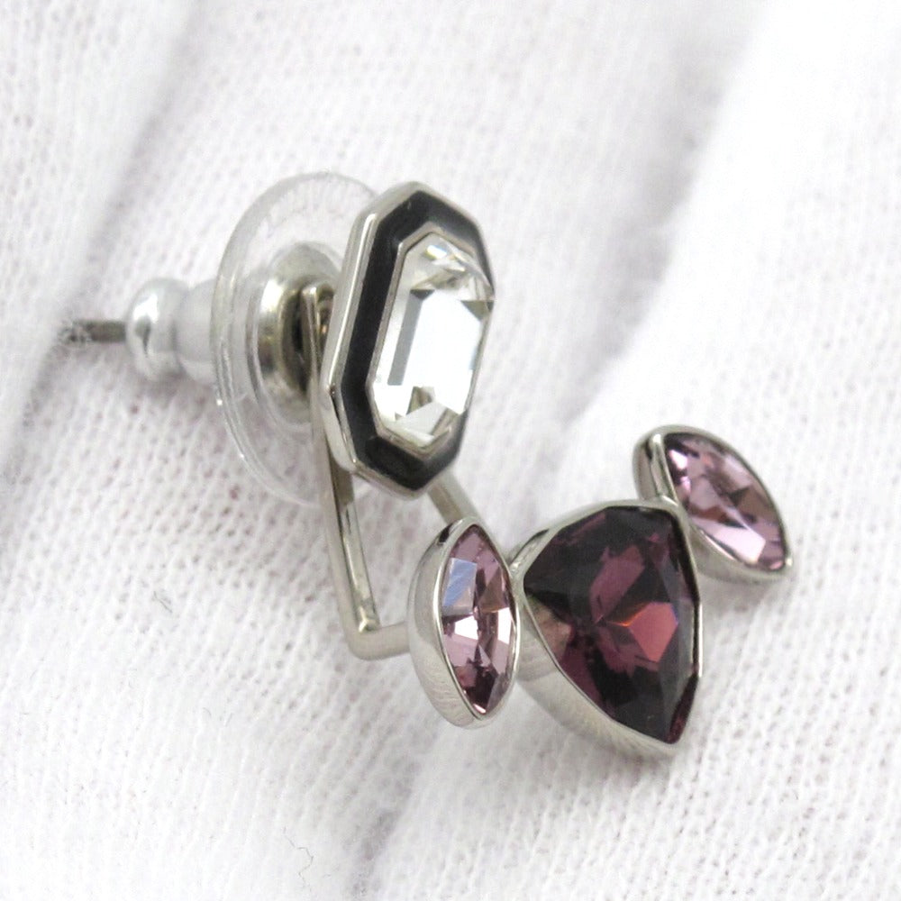 SWAROVSKI スワロフスキー ネックレス 2WAY スタッド ピアス 2点 セット ビジュー クリスタル メタル 箱付き レディース アクセサリー