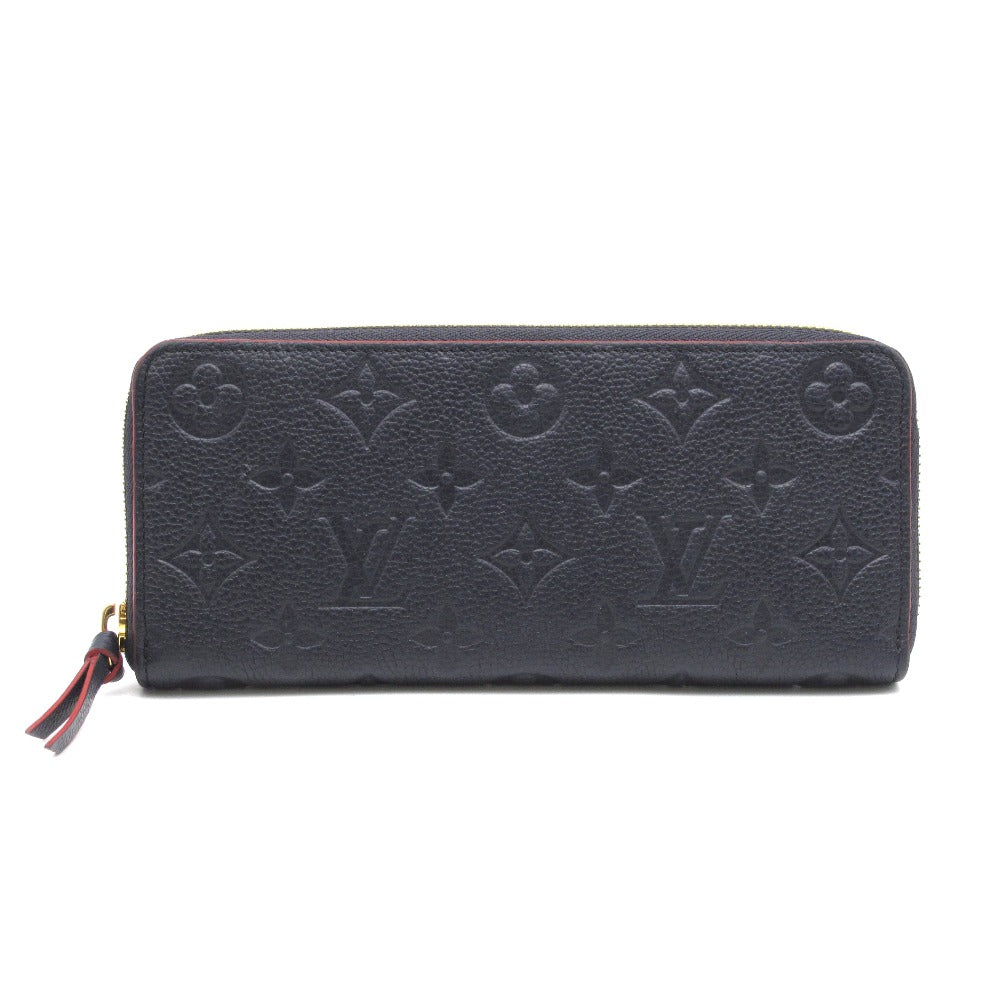 LOUIS VUITTON ルイ・ヴィトン ポルトフォイユ クレマンス モノグラム アンプラント マリーヌルージュ M69415 ラウンドファスナー長財布 ウォレット レザー ネイビー