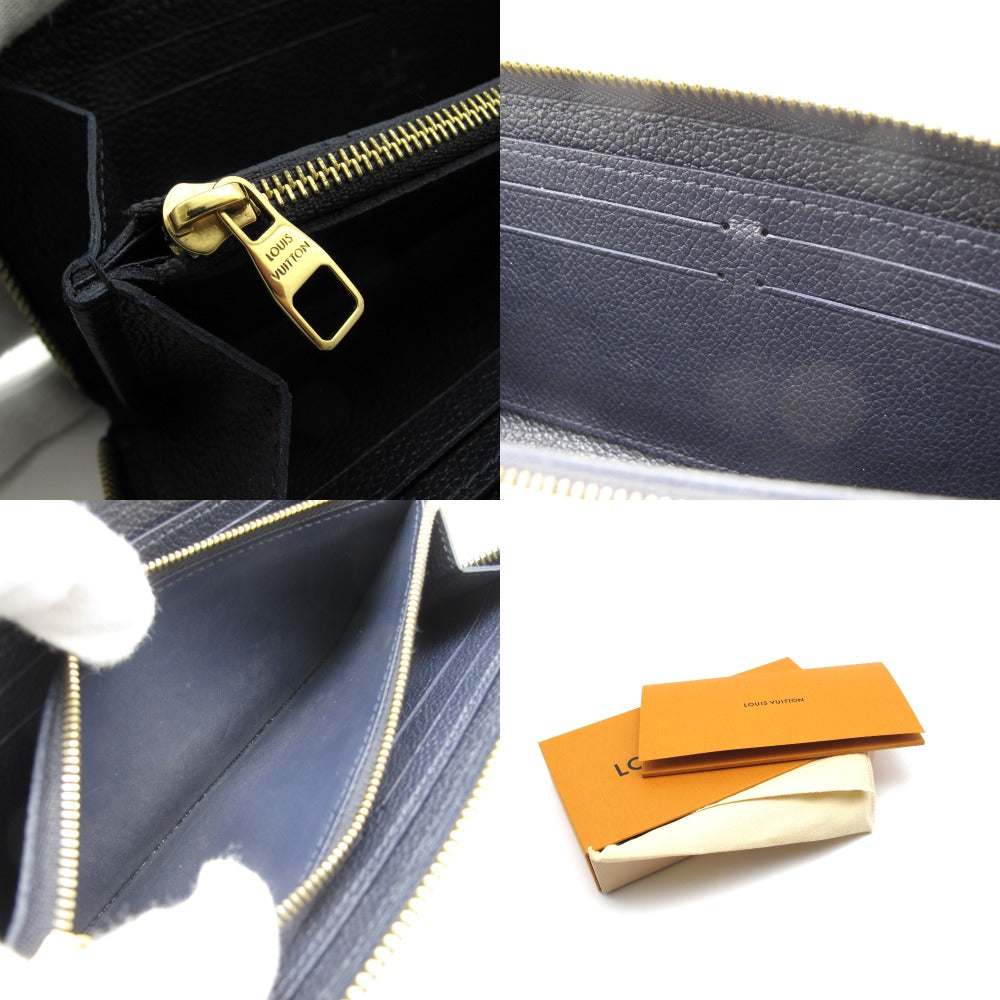 LOUIS VUITTON ルイ・ヴィトン ポルトフォイユ クレマンス モノグラム アンプラント マリーヌルージュ M69415 ラウンドファスナー長財布 ウォレット レザー ネイビー