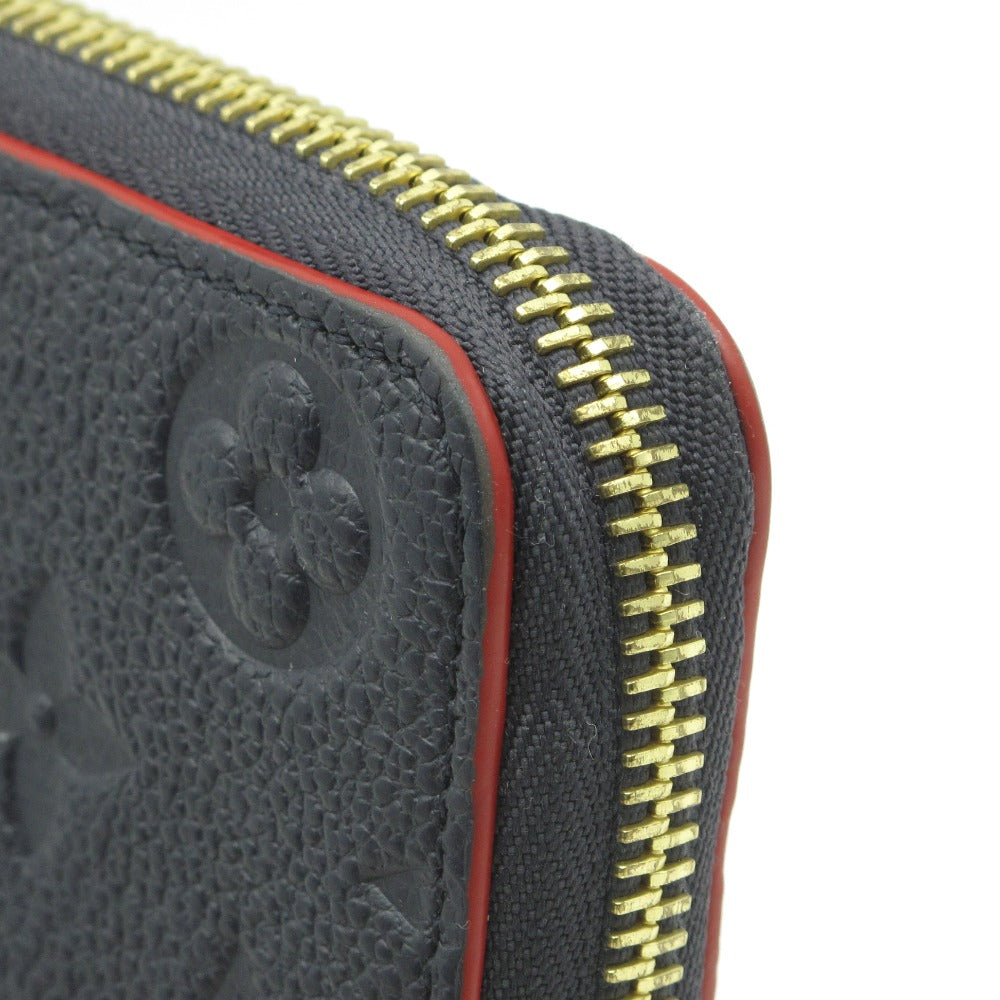 LOUIS VUITTON ルイ・ヴィトン ポルトフォイユ クレマンス モノグラム アンプラント マリーヌルージュ M69415 ラウンドファスナー長財布 ウォレット レザー ネイビー