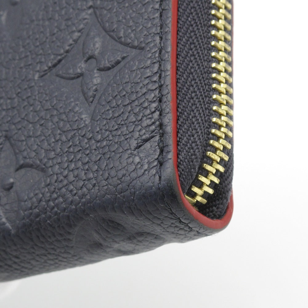 LOUIS VUITTON ルイ・ヴィトン ポルトフォイユ クレマンス モノグラム アンプラント マリーヌルージュ M69415 ラウンドファスナー長財布 ウォレット レザー ネイビー
