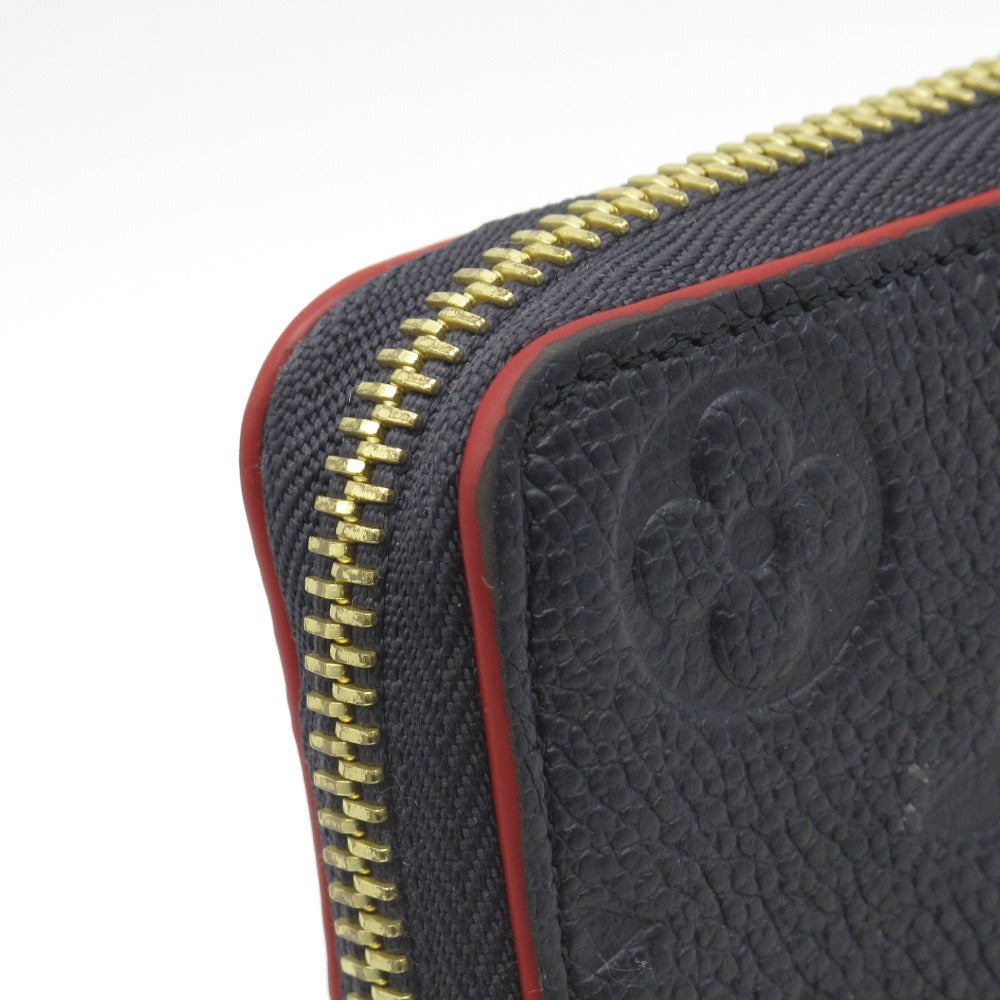 LOUIS VUITTON ルイ・ヴィトン ポルトフォイユ クレマンス モノグラム アンプラント マリーヌルージュ M69415 ラウンドファスナー長財布 ウォレット レザー ネイビー