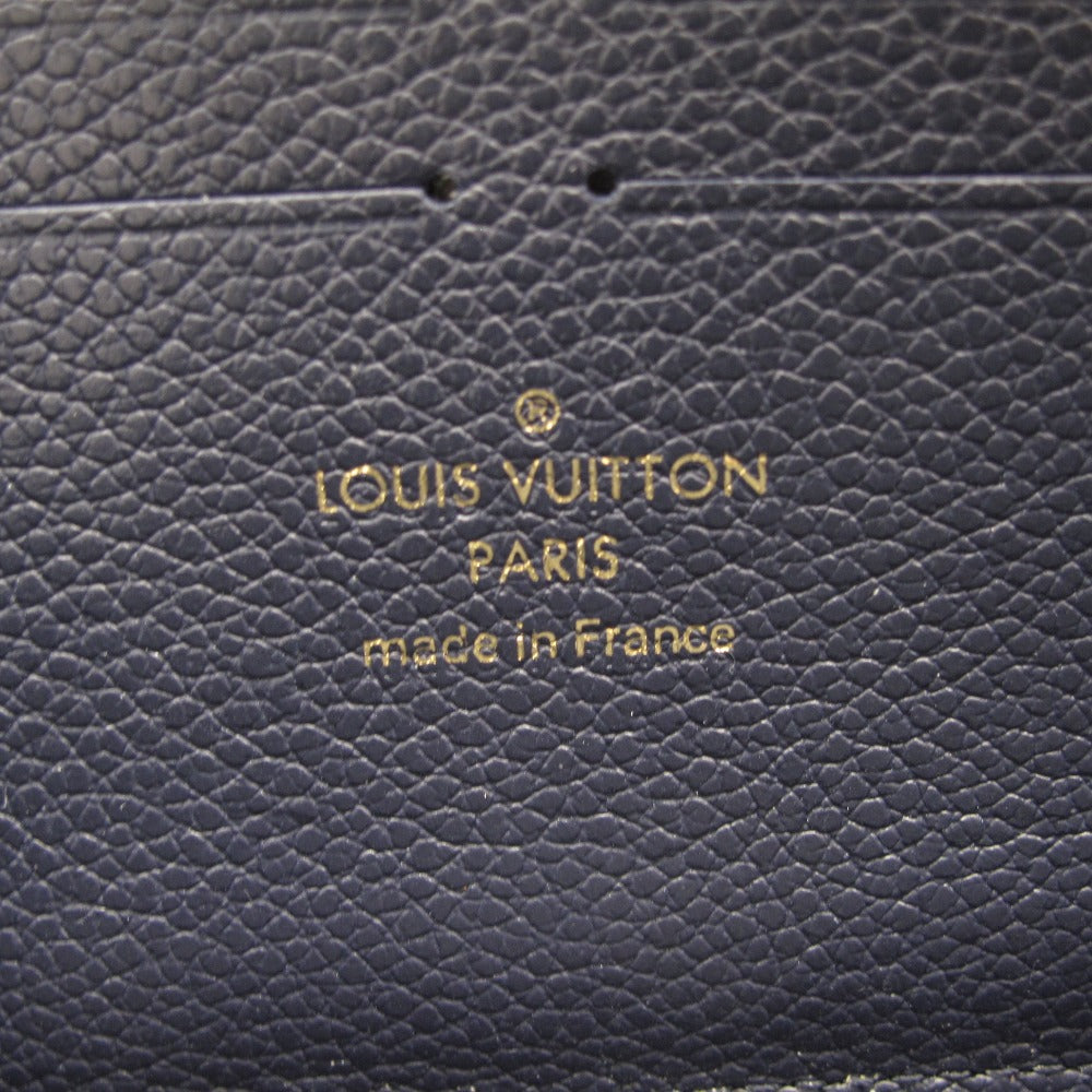 LOUIS VUITTON ルイ・ヴィトン ポルトフォイユ クレマンス モノグラム アンプラント マリーヌルージュ M69415 ラウンドファスナー長財布 ウォレット レザー ネイビー