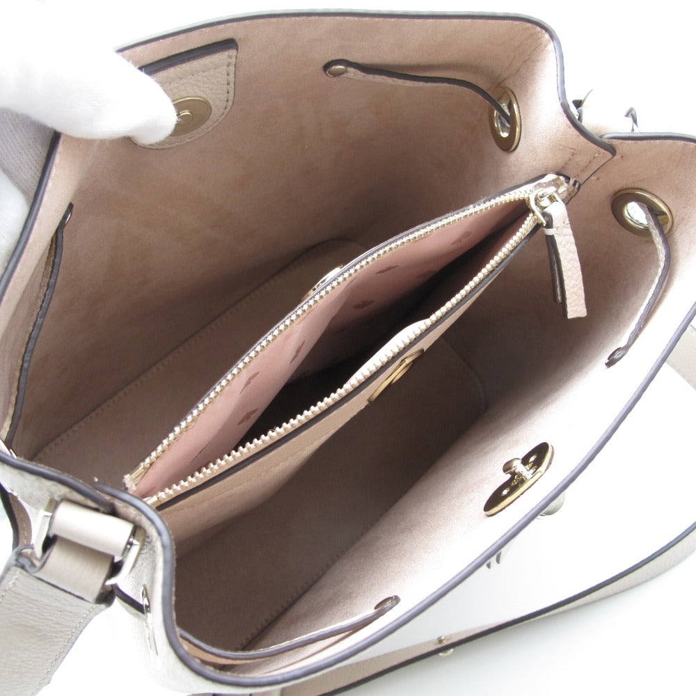 Kate Spade ケイトスペード マーティ ラージ バケット WKRU6827 2WAY ショルダーバッグ クロスボディ 肩掛け 斜め掛け レザー ベージュ レディース 美品