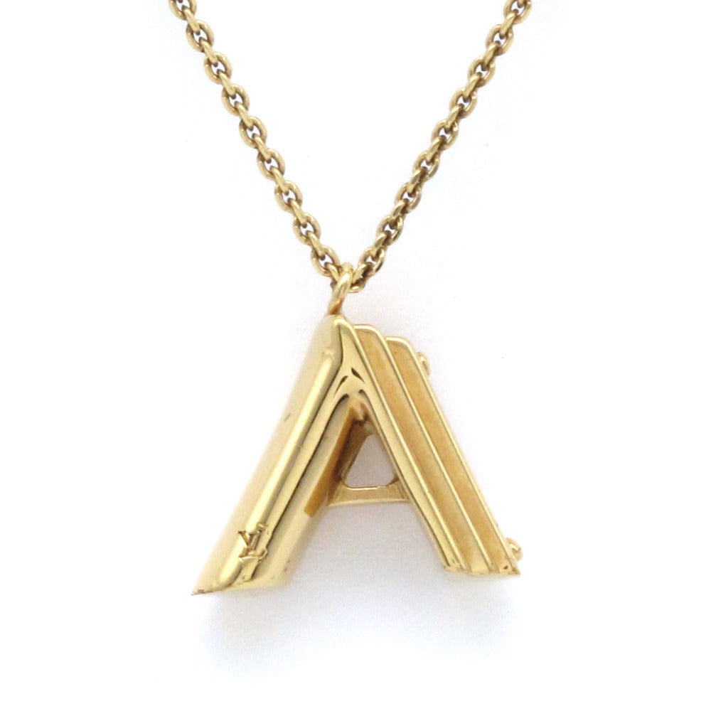 LOUIS VUITTON ルイ・ヴィトン LV&ME A M61056 ネックレス ペンダント アルファベット イニシャル ロング メタル ゴールド アクセサリー レディース メンズ
