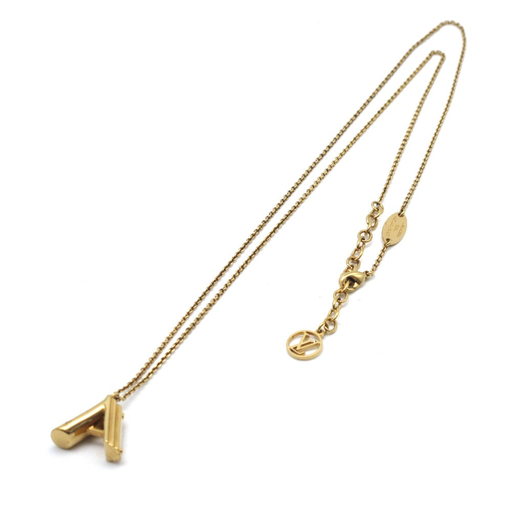 LOUIS VUITTON ルイ・ヴィトン LV&ME A M61056 ネックレス ペンダント アルファベット イニシャル ロング メタル ゴールド アクセサリー レディース メンズ