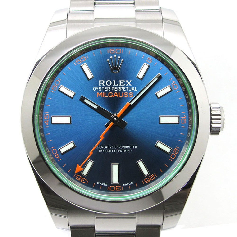 ROLEX ロレックス 腕時計 ミルガウス Ref.116400GV ランダム番 Zブルーダイアル 自動巻き MILGAUSS