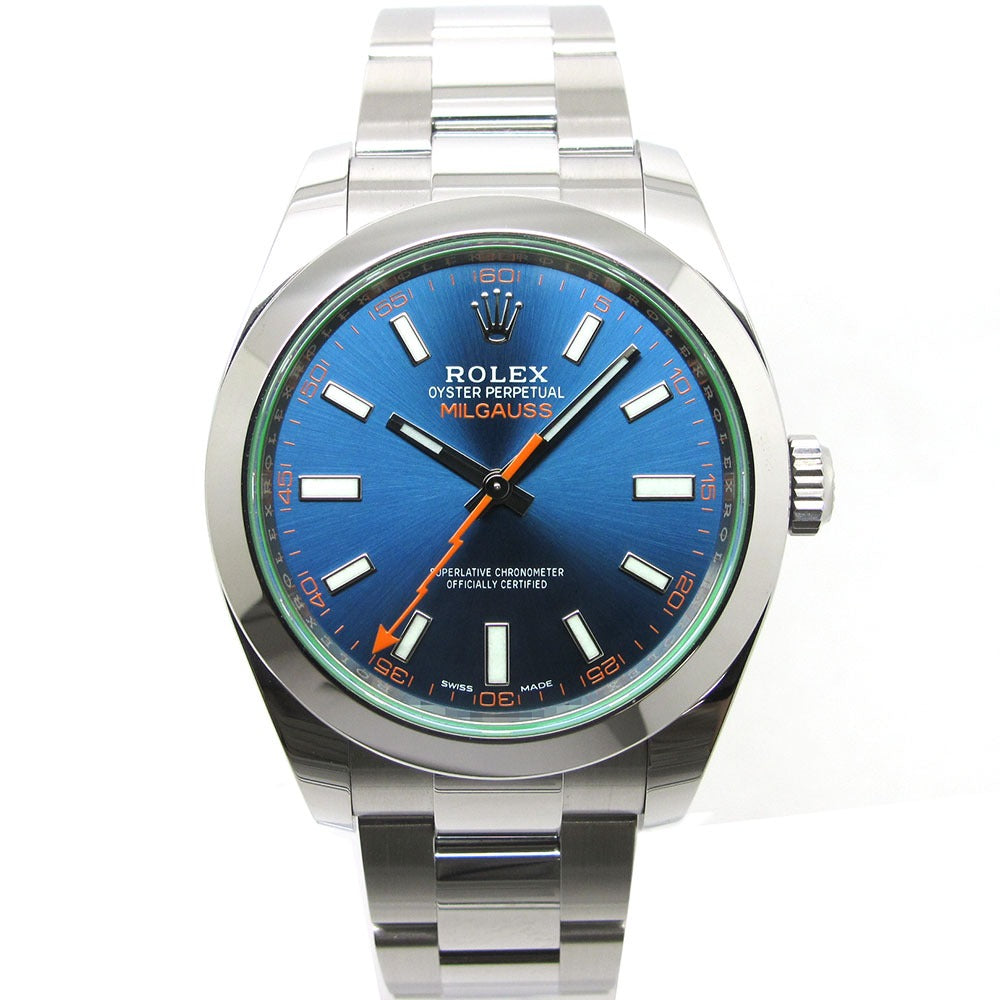 ROLEX ロレックス 腕時計 ミルガウス Ref.116400GV ランダム番 Zブルーダイアル 自動巻き MILGAUSS