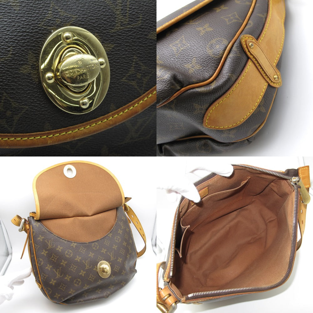LOUIS VUITTON ルイ・ヴィトン トゥラムGM モノグラム M40075 ショルダーバッグ モノグラムキャンバス レザー ブラウン レディース