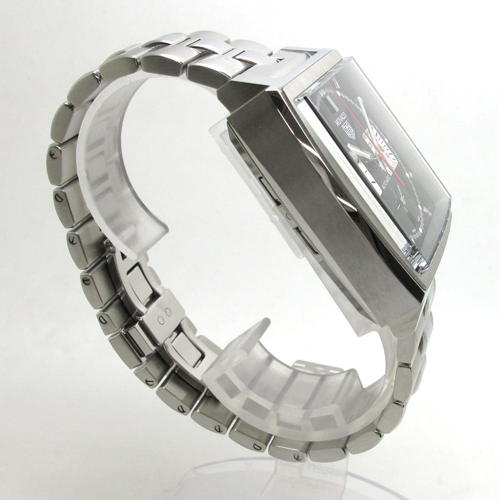 TAG HEUER タグホイヤー 腕時計 モナコ キャリバー ホイヤー02 クロノグラフ CBL2113.BA0644 ブラック 自動巻き MONACO 美品