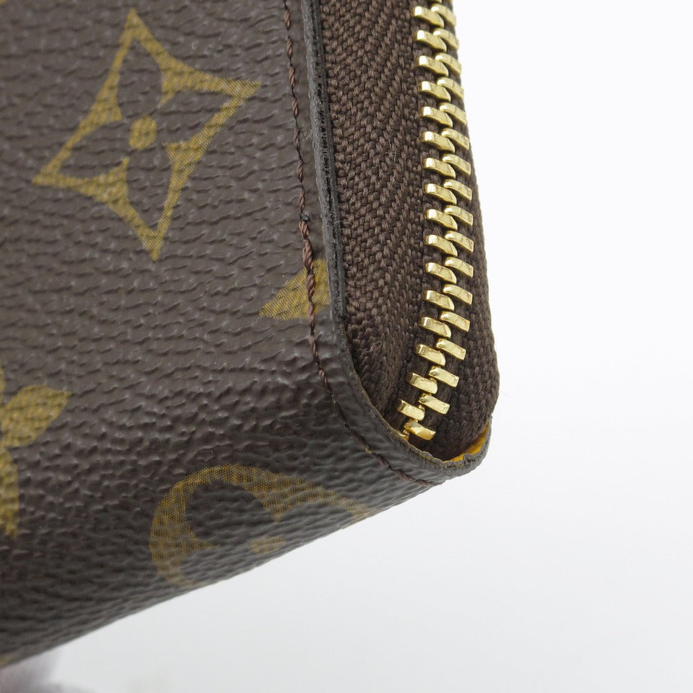 LOUIS VUITTON ルイ・ヴィトン ポルトフォイユ クレマンス モノグラム ミモザイエロー M60744 ジッピーウォレット ラウンドファスナー 長財布 PVC レザー 美品