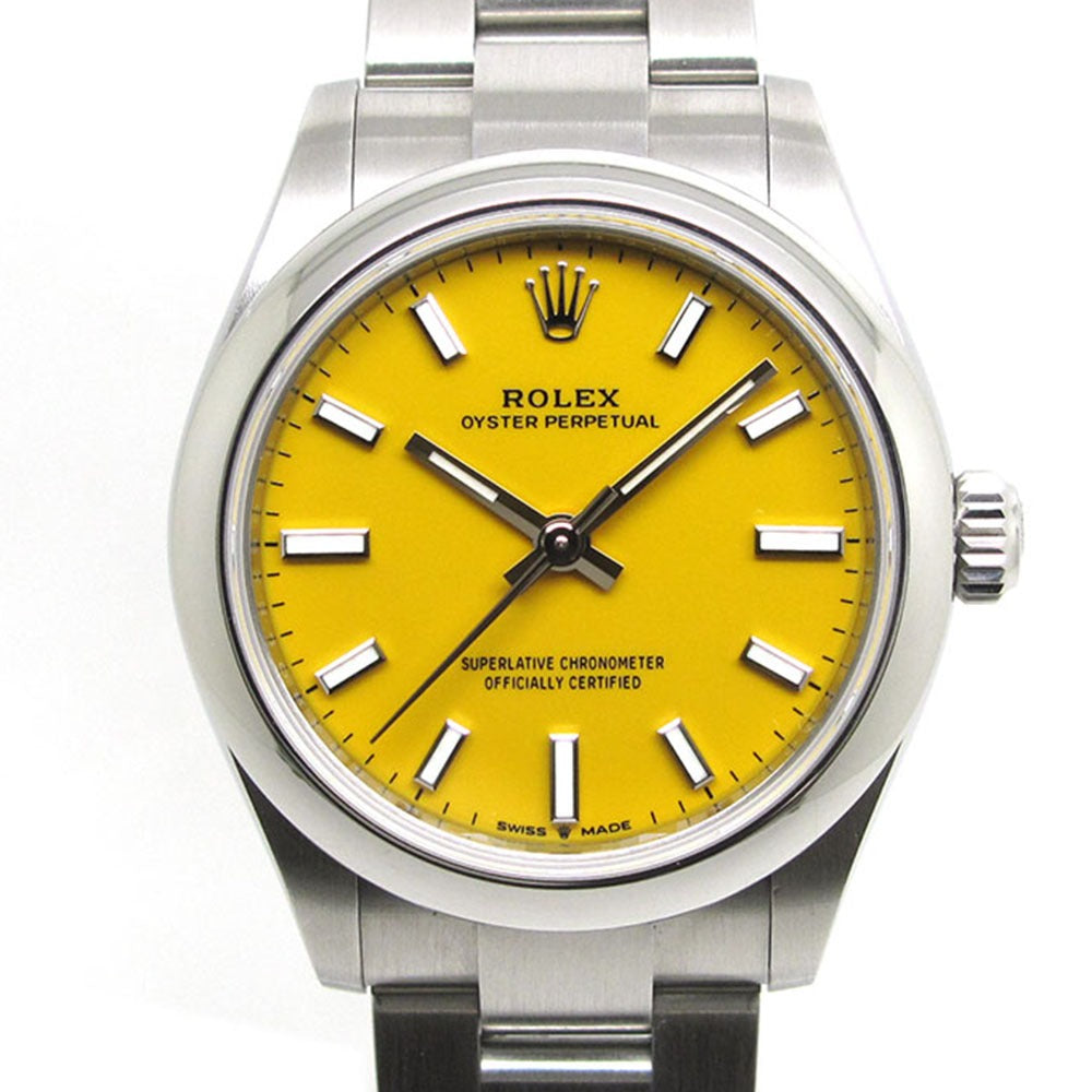 ロレックス ROLEX オイスターパーペチュアル 31 277200  イエロー SS 自動巻き レディース 腕時計