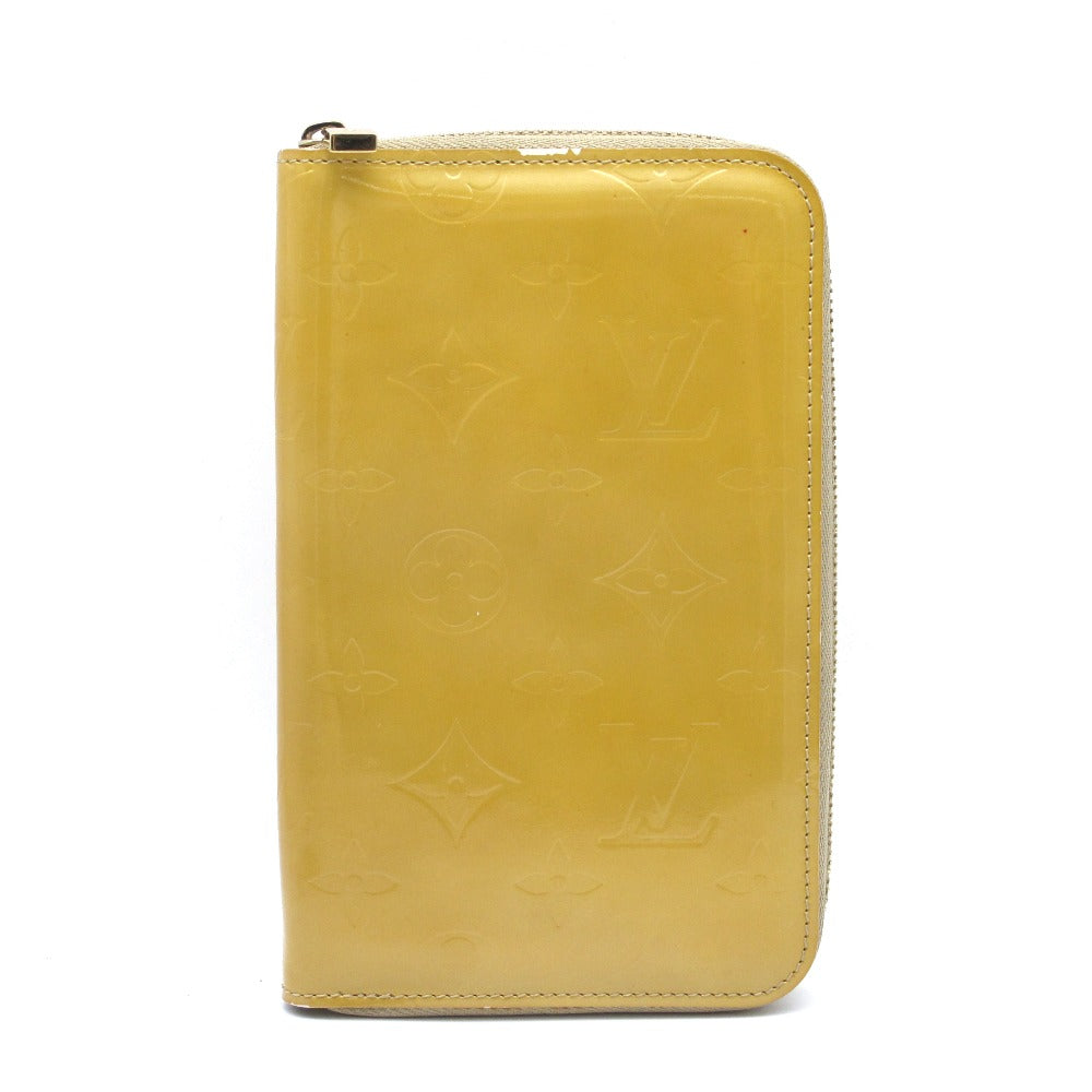 LOUIS VUITTON ルイ・ヴィトン エルドリッジ モノグラム ヴェルニ ベージュ M91157 ラウンドファスナー 二つ折り財布 ウォレット パテントレザー