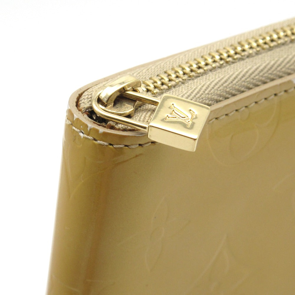 LOUIS VUITTON ルイ・ヴィトン エルドリッジ モノグラム ヴェルニ ベージュ M91157 ラウンドファスナー 二つ折り財布 ウォレット パテントレザー
