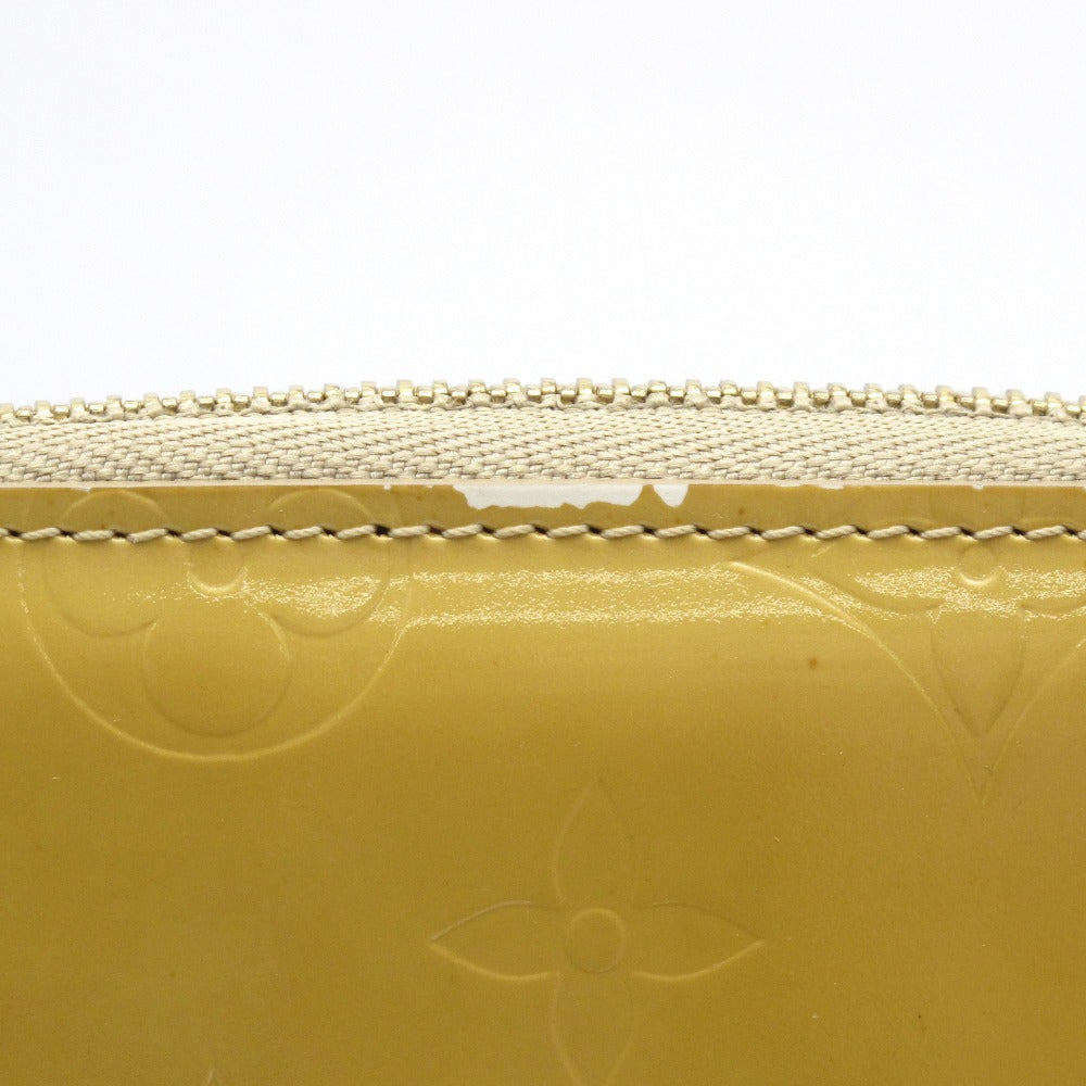 LOUIS VUITTON ルイ・ヴィトン エルドリッジ モノグラム ヴェルニ ベージュ M91157 ラウンドファスナー 二つ折り財布 ウォレット パテントレザー