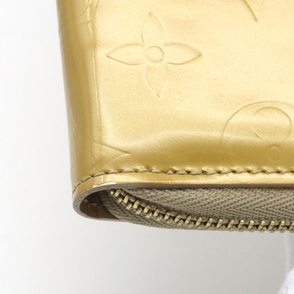 LOUIS VUITTON ルイ・ヴィトン エルドリッジ モノグラム ヴェルニ ベージュ M91157 ラウンドファスナー 二つ折り財布 ウォレット パテントレザー