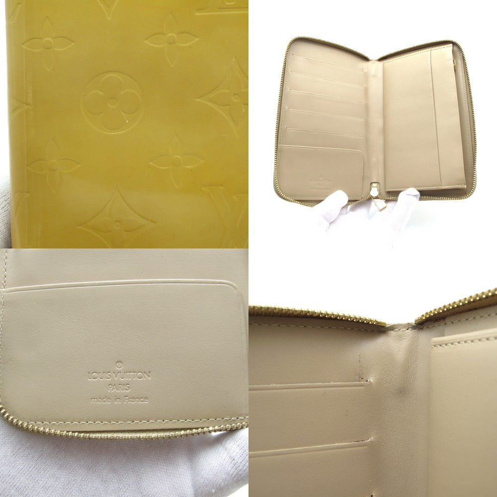LOUIS VUITTON ルイ・ヴィトン エルドリッジ モノグラム ヴェルニ ベージュ M91157 ラウンドファスナー 二つ折り財布 ウォレット パテントレザー