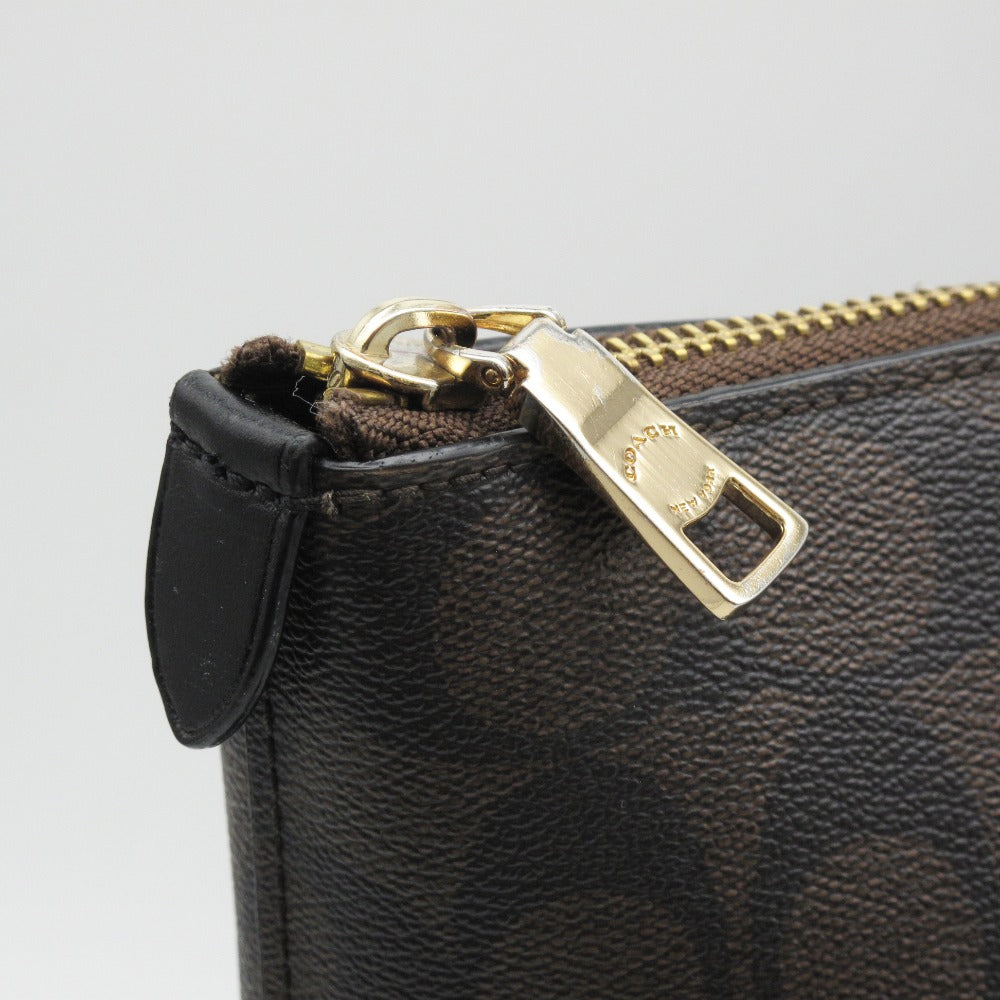 COACH コーチ トートバッグ ショルダーバッグ F79609 シグネチャー PVC レザー ブラウン レディース