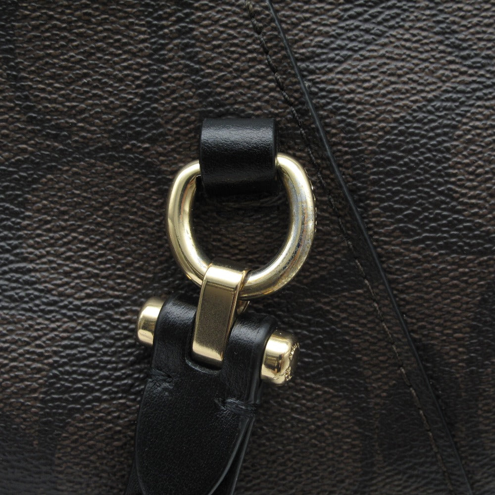 COACH コーチ シグネチャー 2WAY ショルダーバッグ ハンドバッグ トート クロスボディ 斜め掛け F79998 ブラウン PVC レザー レディース