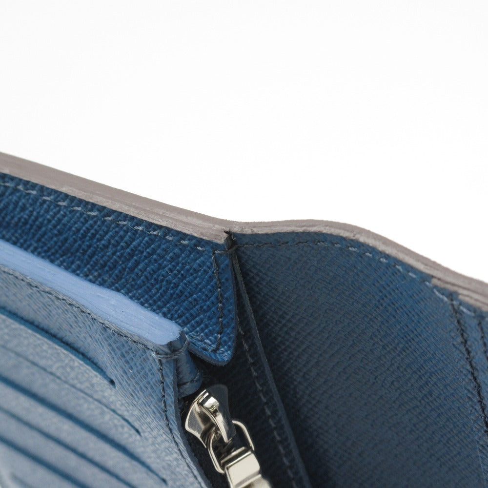 LOUIS VUITTON ルイ・ヴィトン ポルトフォイユ ブラザ エピ ブルーセレスト M60616 二つ折り長財布 ウォレット レザー イニシャル入り メンズ 箱付き 未使用品