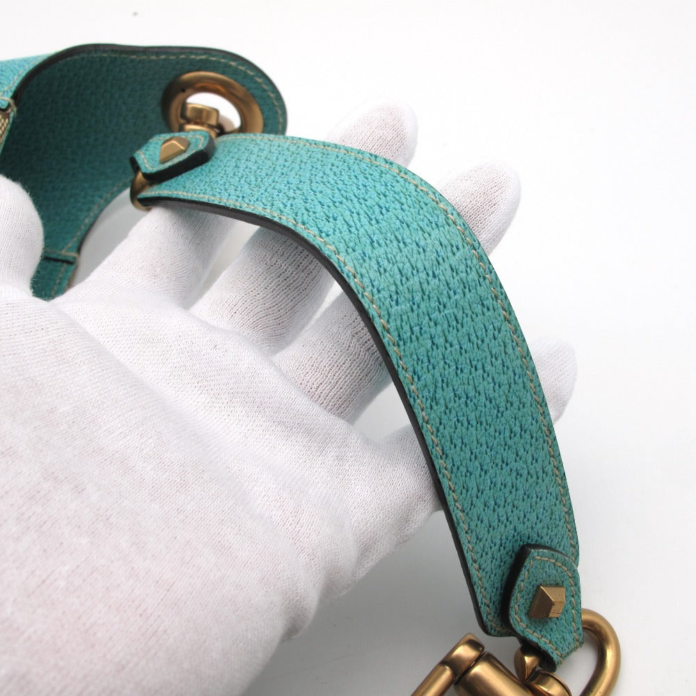 GUCCI グッチ ニュージャッキー ワンショルダーバッグ 120888 GGキャンバス コーティングレザー ベージュ ブルー レディース