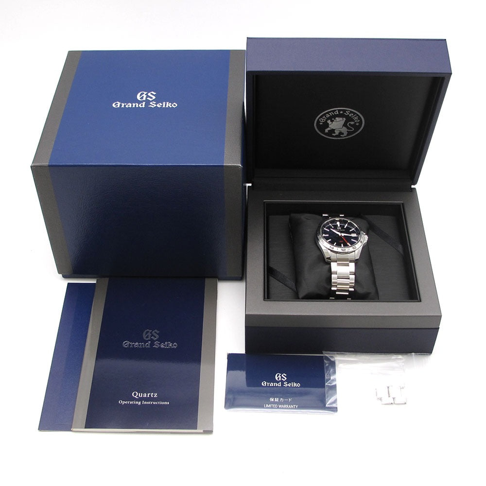 SEIKO Grand Seiko グランドセイコー 腕時計 スポーツコレクション 9Fクォーツ GMT SBGN005 9F86-0AB0 ブルー
